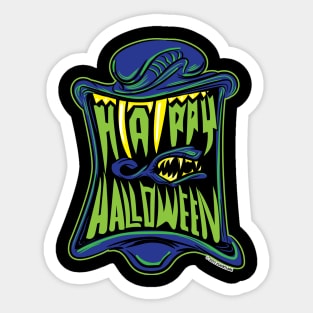 Happy Halloween Grin from from a Xenomorph Sticker